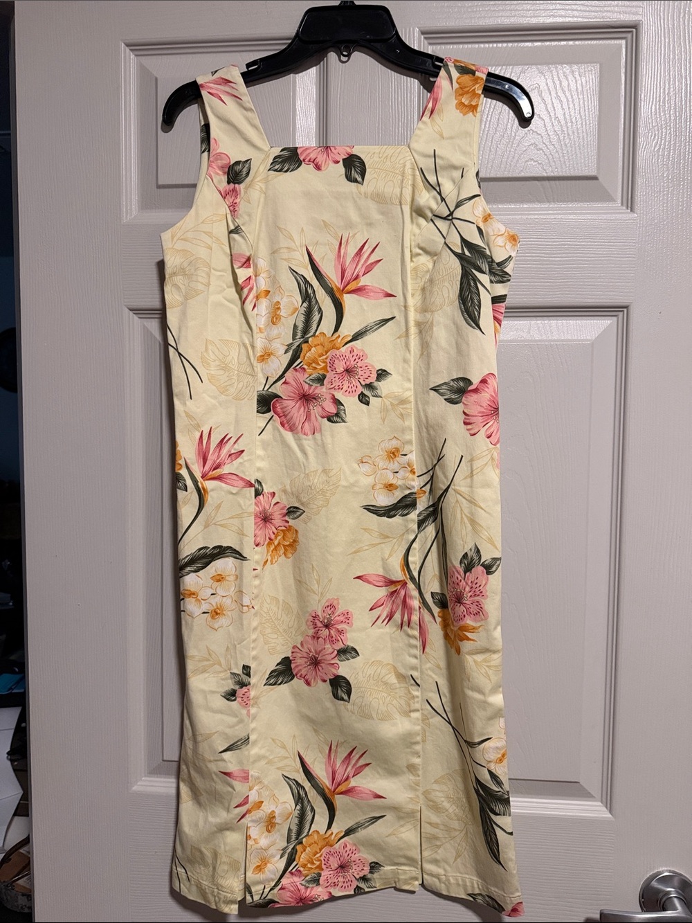 Caribbean Joe Cream Midi Dress with Pink & Yellow Floral Print